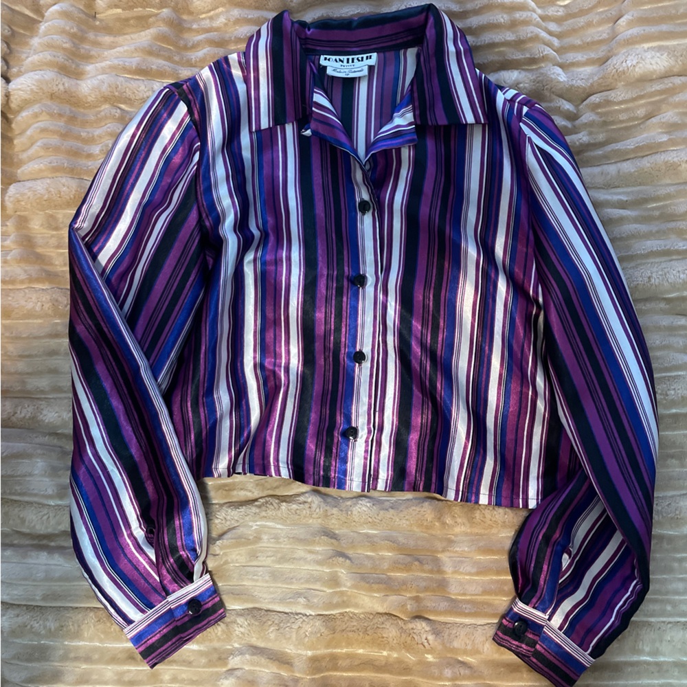 Jan Leslie Multicolor Striped women’s Shirt